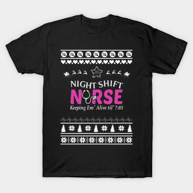 Merry Christmas Nurse T-Shirt by bryanwilly